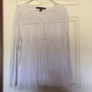 Long Sleeved White Blouse